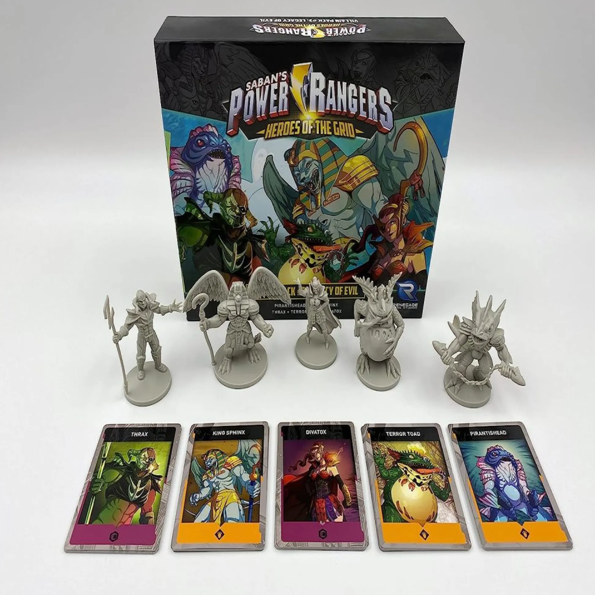 Flat River Group Power Rangers: Heroes of the Grid Villain Pack #3 Legacy of Evil Expansion Set* Board Games|Role-Playing Games