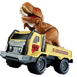 Flat River Group Pre-Historic Times T-REX Transporter with Light & Sounds, Dinosaur Play Truck Set, Ages 3+* Playsets & Vehicles