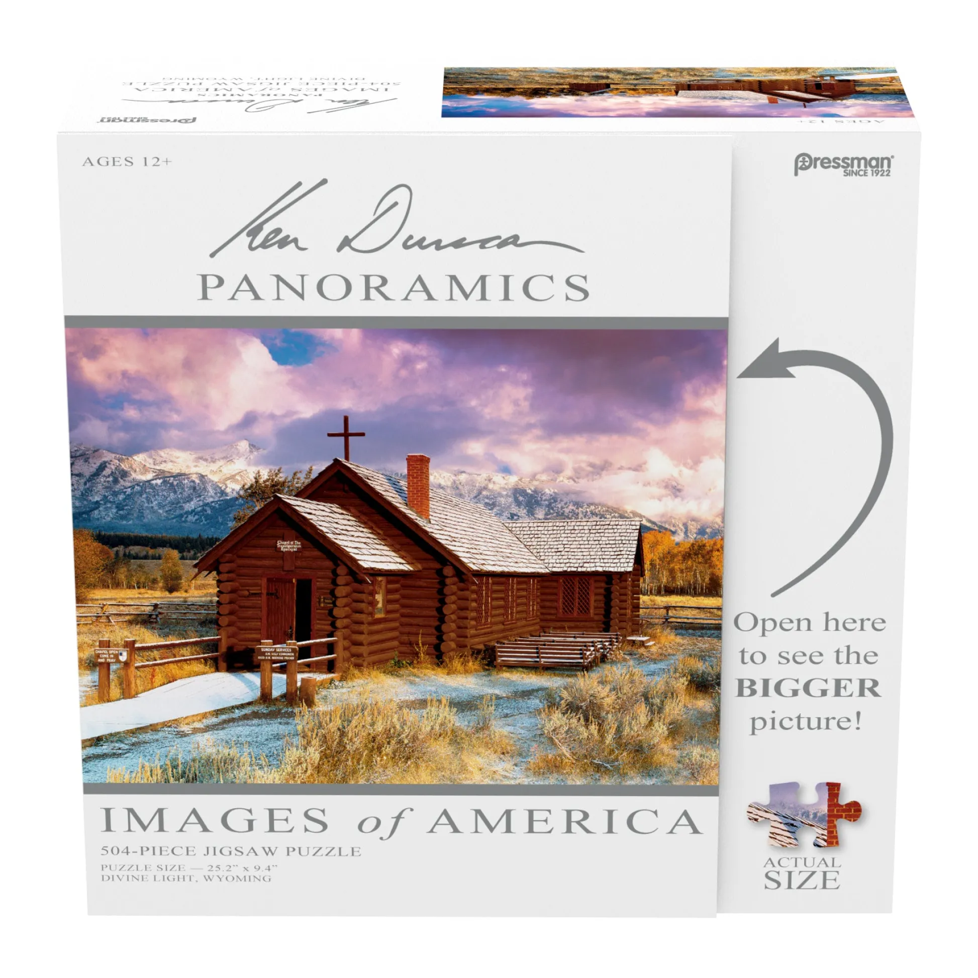 AreYouGame Pressman Divine Light, Wyoming Panoramic Jigsaw Puzzle - 504 pc* Puzzles