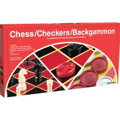 Educators Resource Pressman Triple-Play Classic Board Games Set, Chess/Checkers/Backgam Net, Pack of 2* Role-Playing Games|Board Games