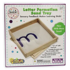 Educators Resource Primary Concepts Letter Formation Sand Tray - Educational Toy - Blue* Preschool Education Toys & Activities
