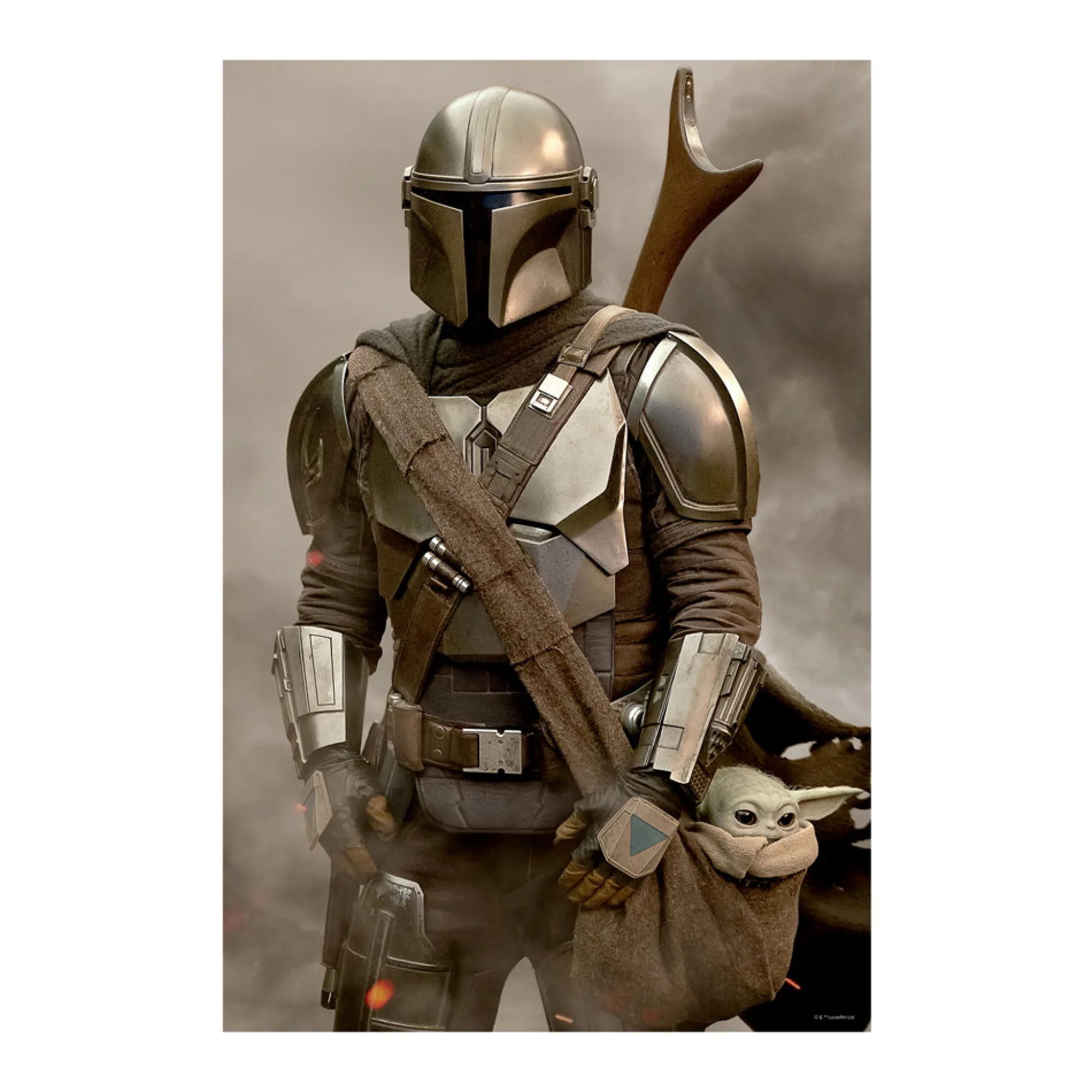 AreYouGame Prime 3D Star Wars: The Mandalorian Helmet Shaped 300-Piece 3D Lenticular Jigsaw Puzzle* Star Wars|Puzzles