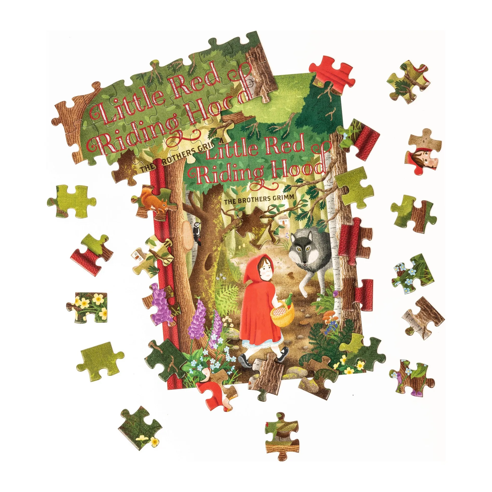 AreYouGame Professor Puzzle Brothers Grimm Little Red Riding Hood Jigsaw - 96 pc* Puzzles