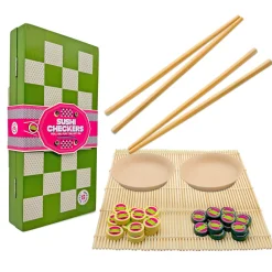 Flat River Group Project Genius Sushi Checkers & Sushi Making Strategy Game Set* Role-Playing Games|Board Games