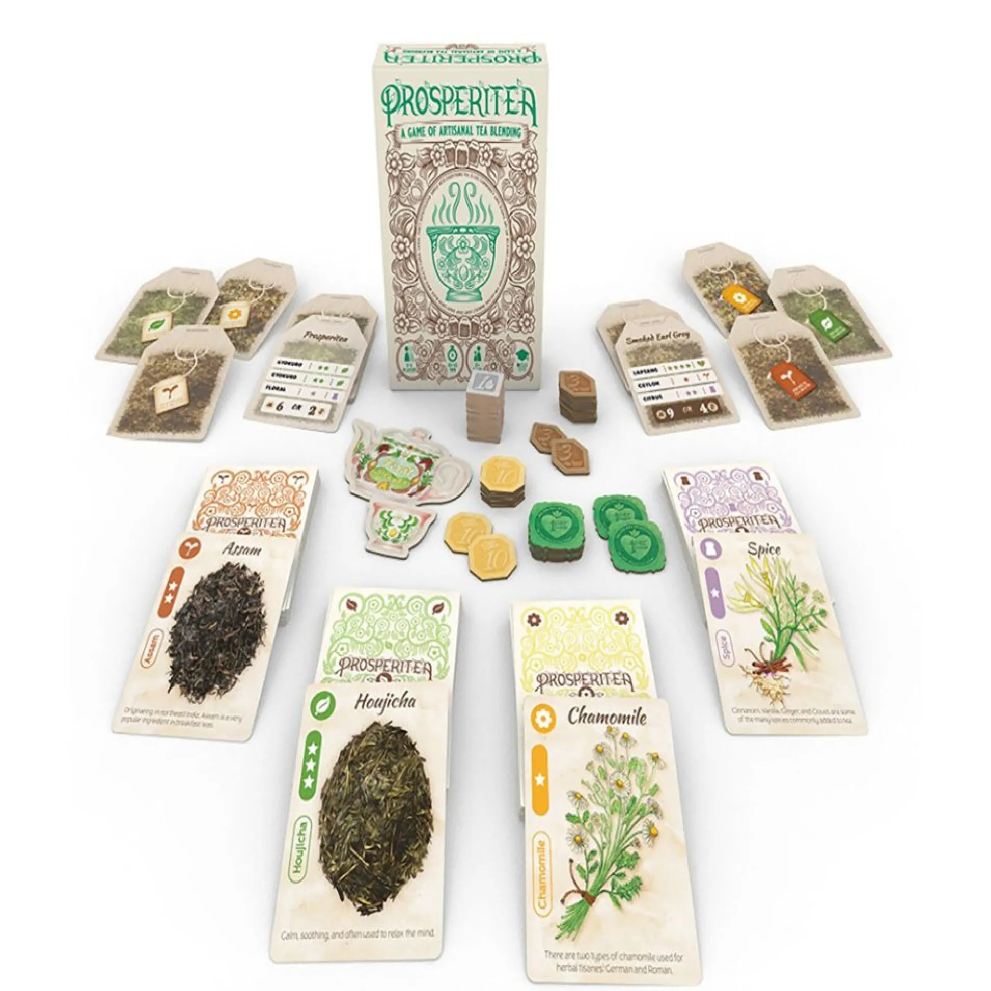 Flat River Group Prosperitea Artisanal Tea Blending Strategy Board Game* Board Games|Role-Playing Games