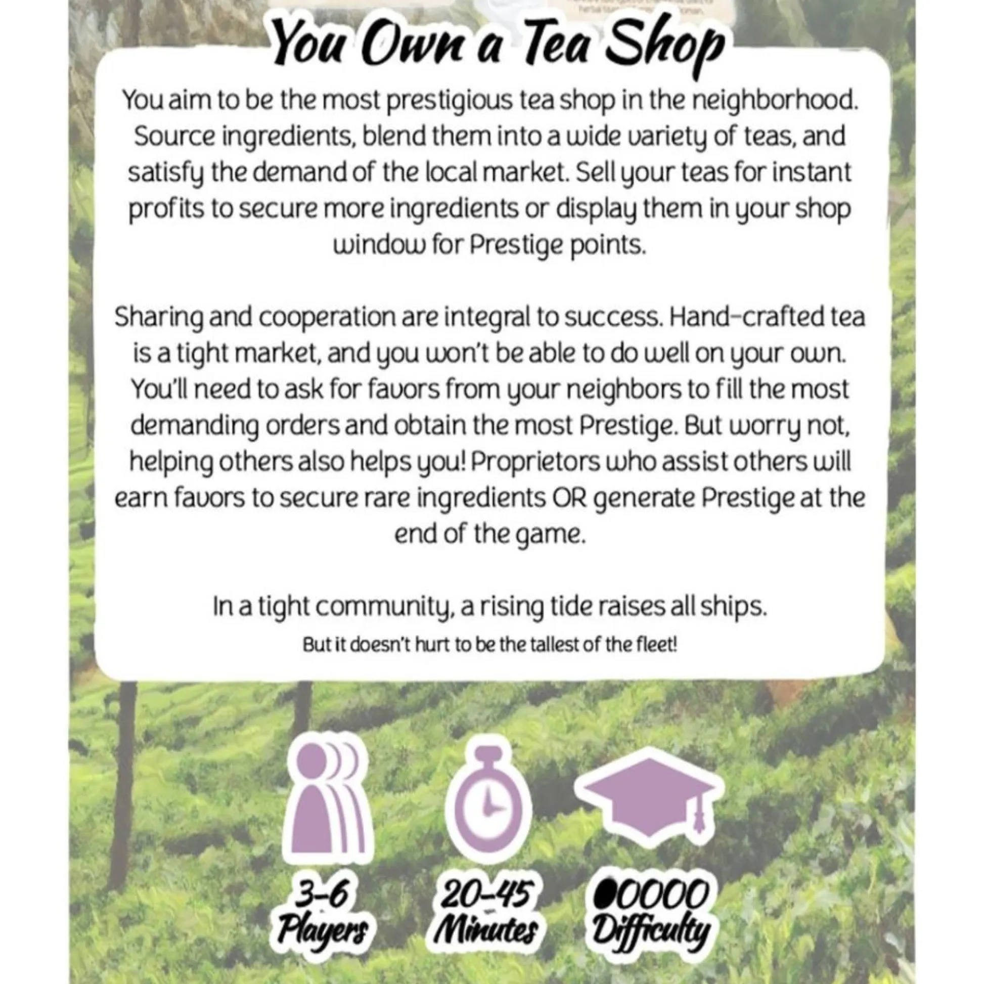 Flat River Group Prosperitea Artisanal Tea Blending Strategy Board Game* Board Games|Role-Playing Games