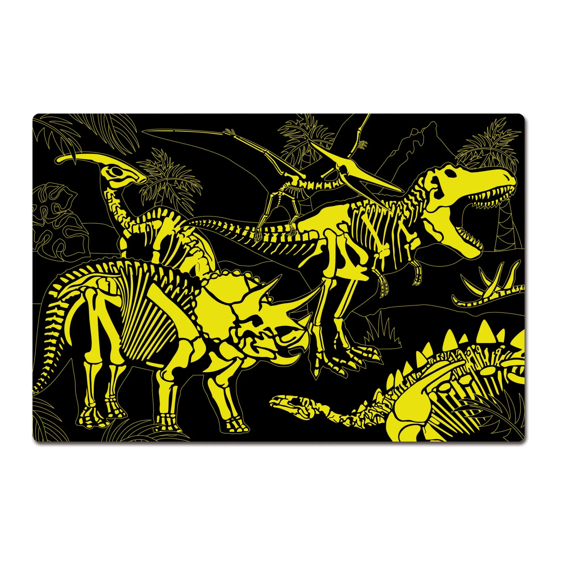 AreYouGame Puzzle Doubles! Glow in the Dark Dinos Jigsaw - 100 pc* Puzzles