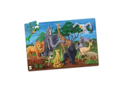 AreYouGame Puzzle Doubles! Glow in the Dark Wildlife Floor Puzzle – 100 pc* Puzzles