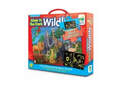 AreYouGame Puzzle Doubles! Glow in the Dark Wildlife Floor Puzzle – 100 pc* Puzzles
