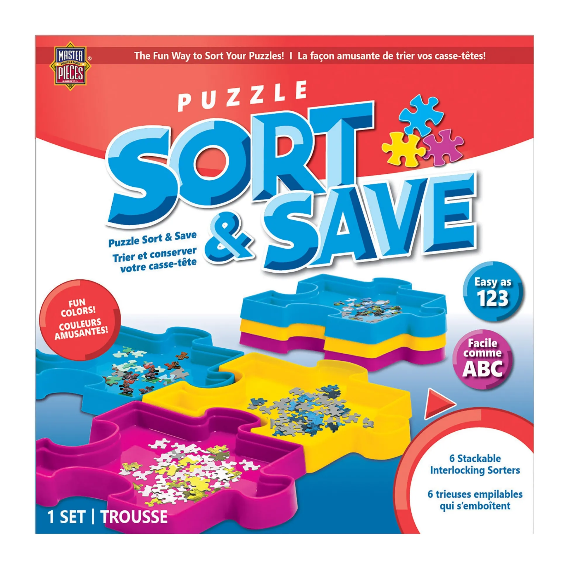 AreYouGame Puzzle Sort & Save Colorful Organizing Trays* Puzzles