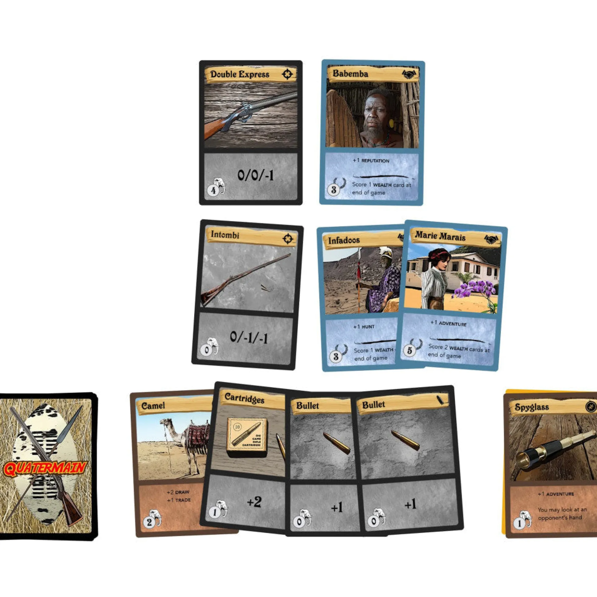 Flat River Group Quatermain: King Solomon's Mines Deck Building Adventure Game* Board Games|Role-Playing Games
