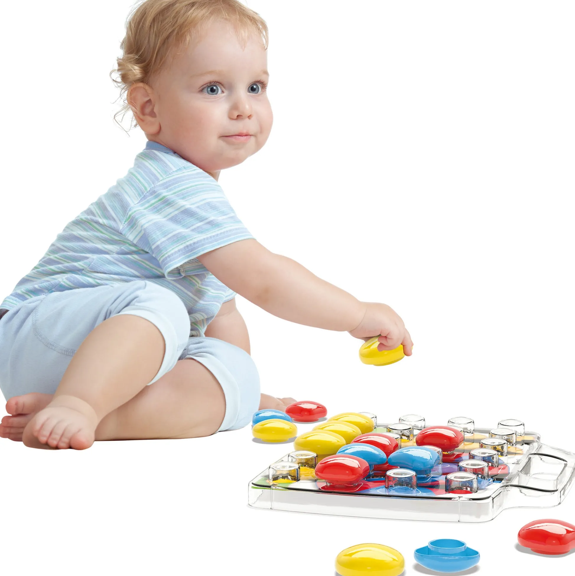 Flat River Group Quercetti Fantacolor Baby - 33pc Color Matching Mosaic Pegboard Game for Toddlers* Preschool Education Toys & Activities
