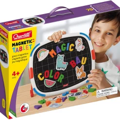 Flat River Group Quercetti Magnetic Discovery Board - Double-Sided Learning Tablet with Letters and Animal Magnets* Preschool Education Toys & Activities