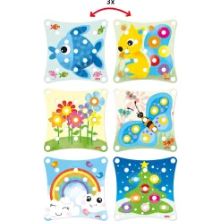 Flat River Group Quercetti Peggy Gears - Interactive Cogwheel Toy for Toddlers with Pegboard and Scene Cards* Preschool Education Toys & Activities