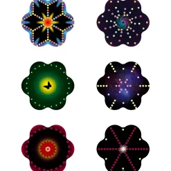Flat River Group Quercetti Play Creativo String Art Mandala Craft Set - Colorful Design Fun* Crafts & Activities
