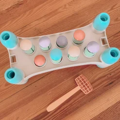 Flat River Group Quercetti PlayEco+ Hammer Peggy - Colorful Peg Pounding Toy* Preschool Education Toys & Activities