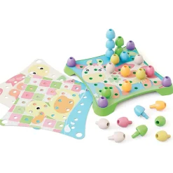 Flat River Group Quercetti PlayEco+ Jumbo Peggy Evo - Colorful Peg Stacking Toy for Toddlers* Blocks, Sorting & Stacking Toys