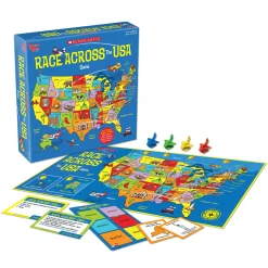 Educators Resource Race Across the USA Scholastic Board Game by University Games* Board Games|Role-Playing Games