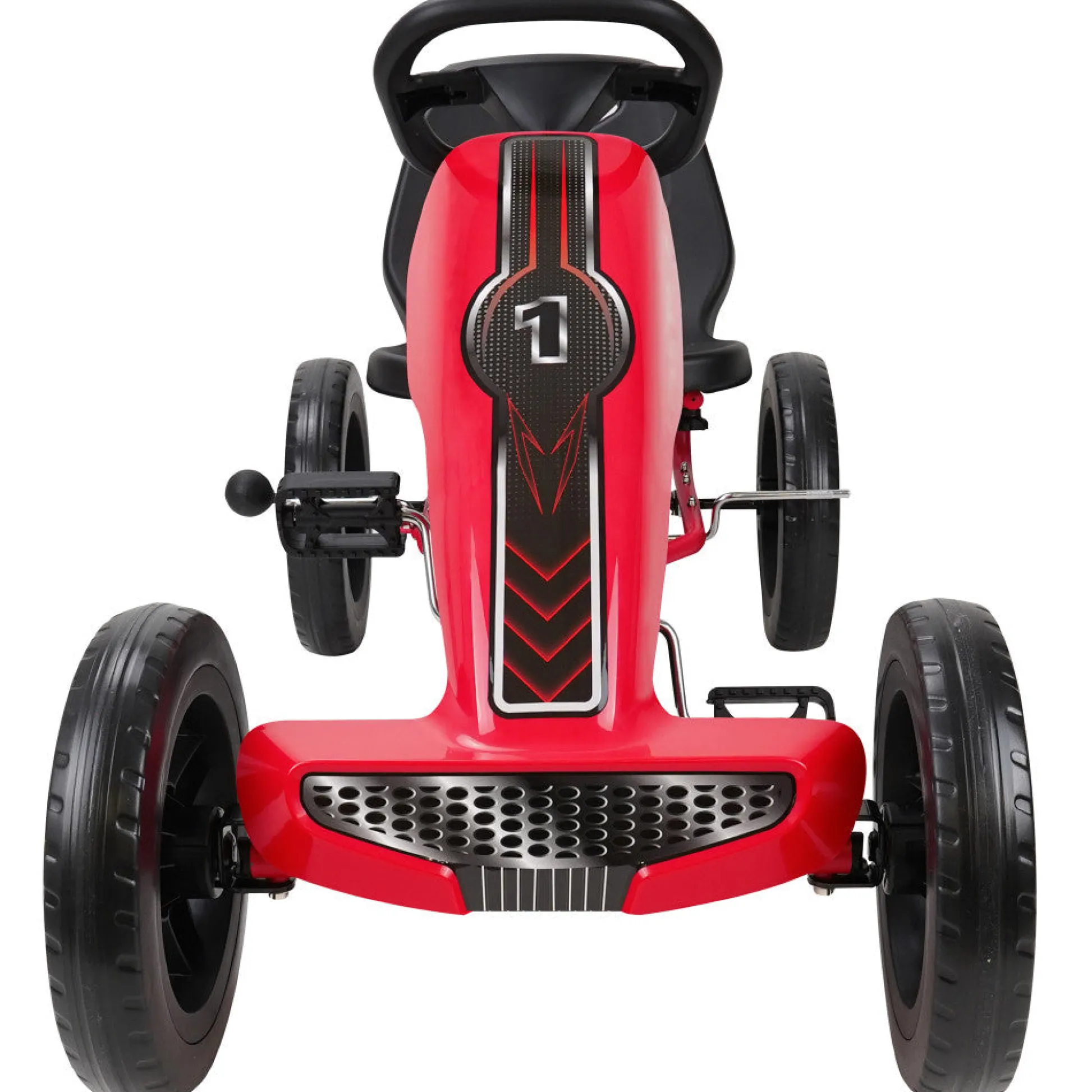 Flat River Group Race Z Pedal Go Kart - Red - Adjustable Seat - Sporty Design* Ride-Ons