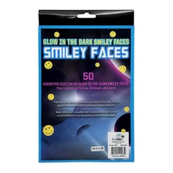 Calendar Holdings, LLC Radiant Smiley Faces Glow in the Dark Stickers, 50-Piece Party Pack* Crafts & Activities