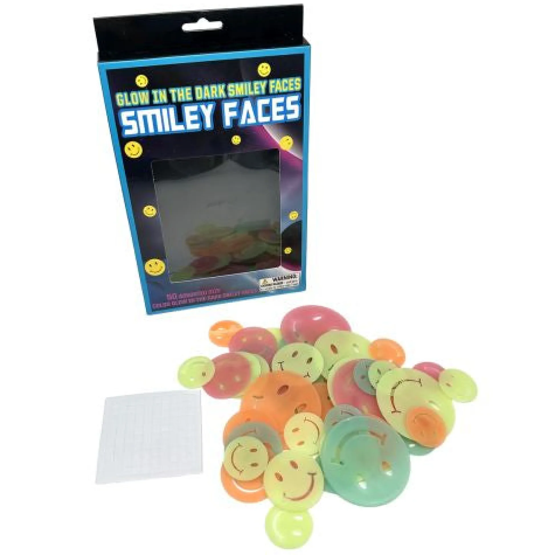 Calendar Holdings, LLC Radiant Smiley Faces Glow in the Dark Stickers, 50-Piece Party Pack* Crafts & Activities