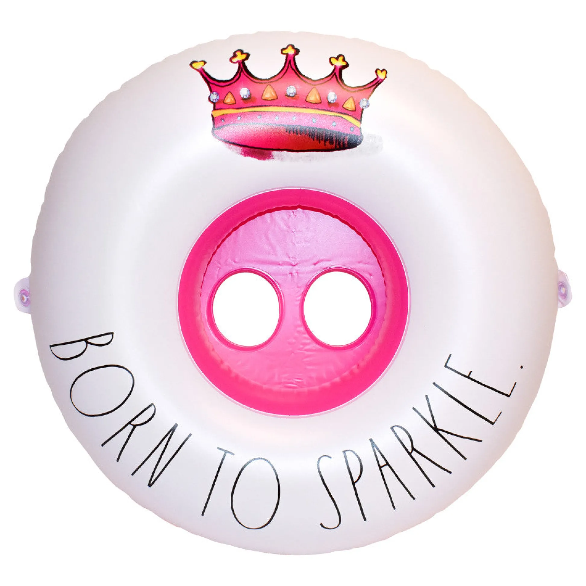 Flat River Group Rae Dunn 27" Born to Sparkle Inflatable Toddler Float with Canopy by CoCoNut* Swimming Pools & Water Toys