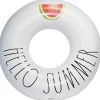 Flat River Group Rae Dunn Hello Summer 48" Inflatable Ring Float - Durable Anti-Leak Design* Swimming Pools & Water Toys