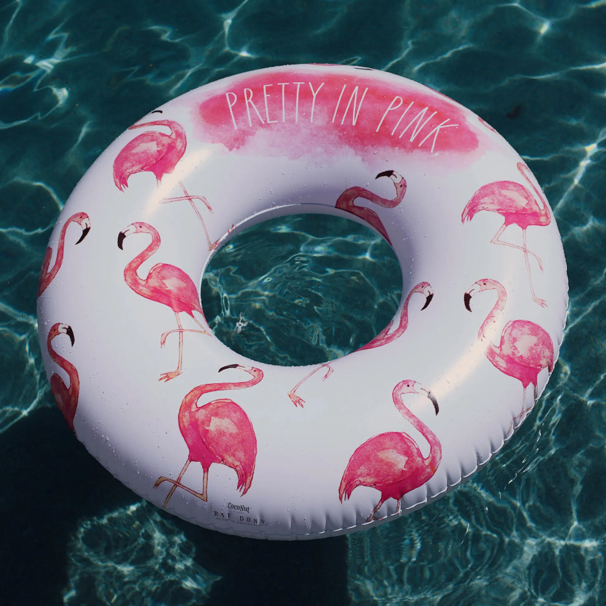 Flat River Group Rae Dunn Jumbo 48" Flamingo Ring Float - Durable Inflatable Pool Tube* Swimming Pools & Water Toys