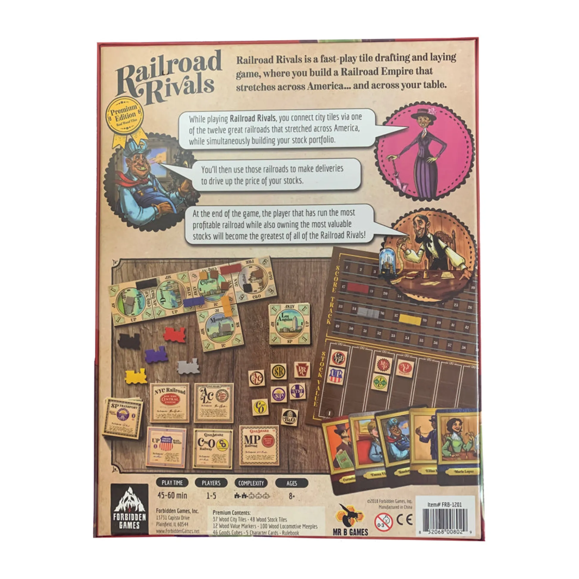 AreYouGame Railroad Rivals Premium Edition Strategy Board Game* Board Games|Role-Playing Games