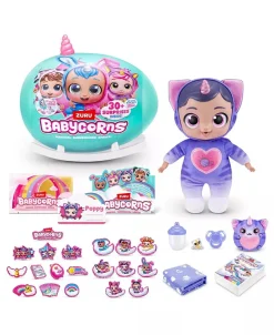 Macy's - Supplier Rainbocorns Babycorn Surprise 12 inch Interactive Plush - Collectible Bowie* Social & Emotional Skills|Interactive Dolls & Pets