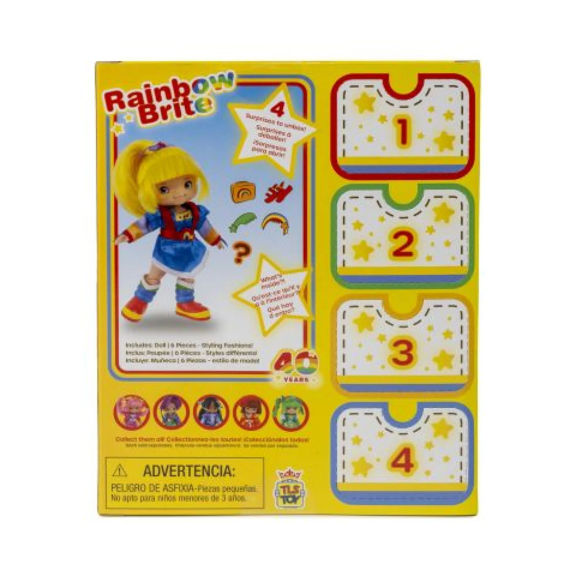 Calendar Holdings, LLC Rainbow Brite 5.5in Fashion Doll with Accessories - Threaded Hair* Fashion Dolls|Stuffed Animals & Plush Toys