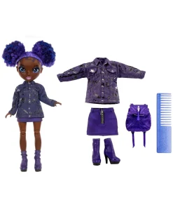 Macy's - Supplier Rainbow High Junior High Fashion Doll - Krystal Bailey with Signature Purple Outfit* Fashion Dolls|Stuffed Animals & Plush Toys
