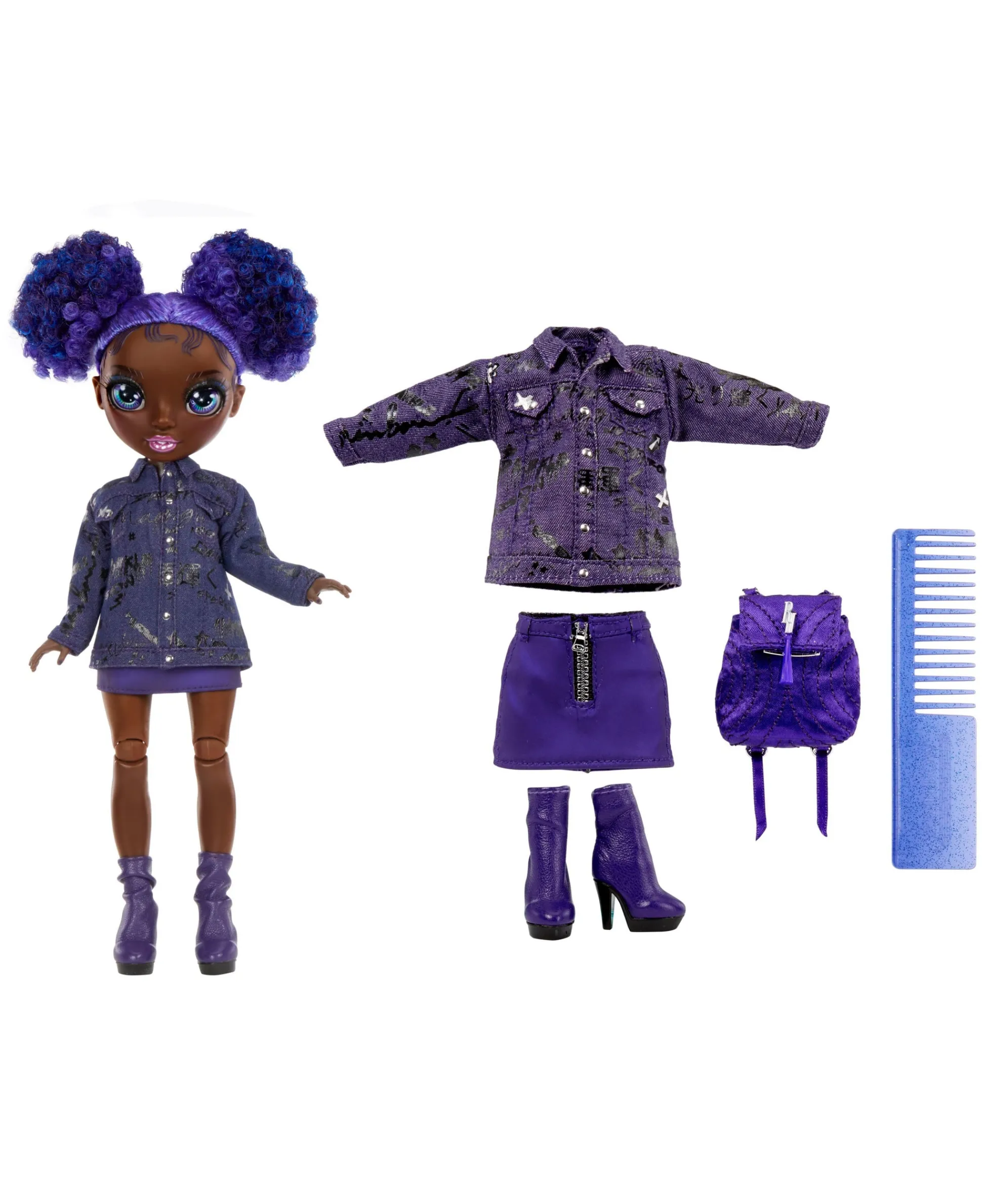 Macy's - Supplier Rainbow High Junior High Fashion Doll - Krystal Bailey with Signature Purple Outfit* Fashion Dolls|Stuffed Animals & Plush Toys
