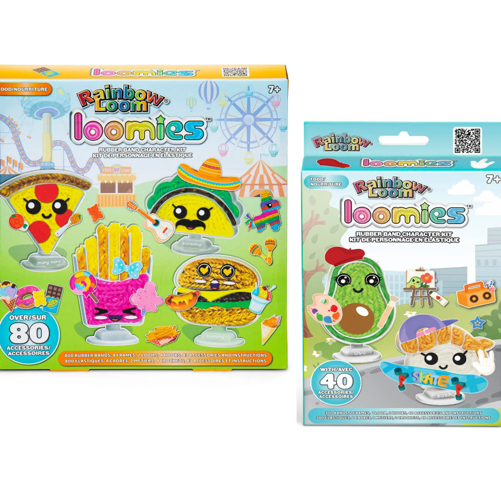 Flat River Group Rainbow Loom Loomies Food Figurines Craft Kit - 2 Pack Bundle* Crafts & Activities