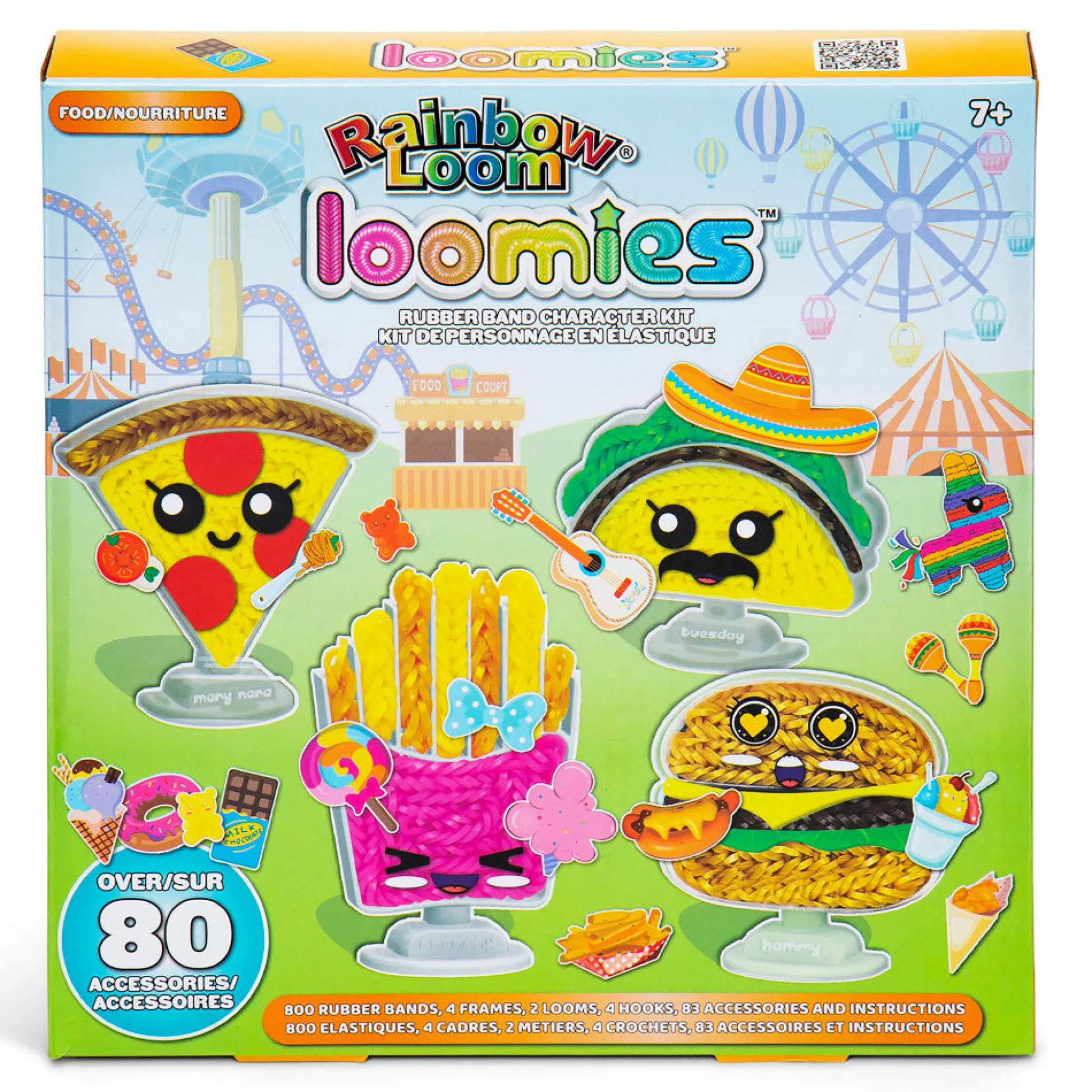 Flat River Group Rainbow Loom Loomies Food Figurines Craft Kit* Crafts & Activities