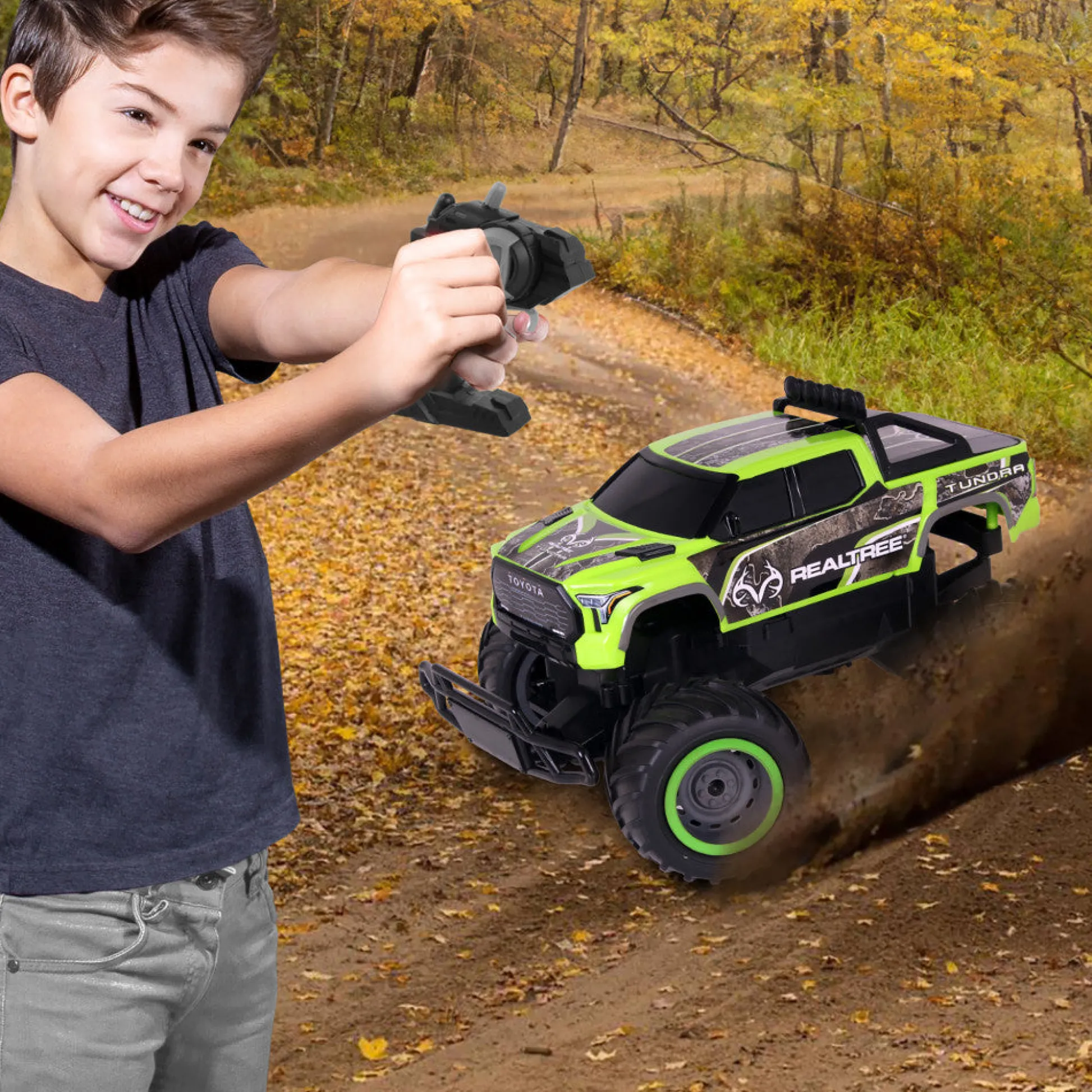 Flat River Group RealTree RTR RC Toyota Tundra - High-Speed Green Camo* Rc Cars & Flight