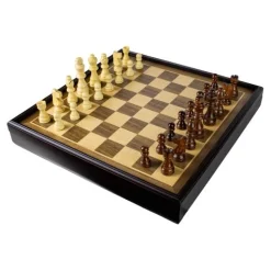 Calendar Holdings, LLC Regal Maple & Walnut Wooden Chess Set Deluxe* Role-Playing Games|Board Games