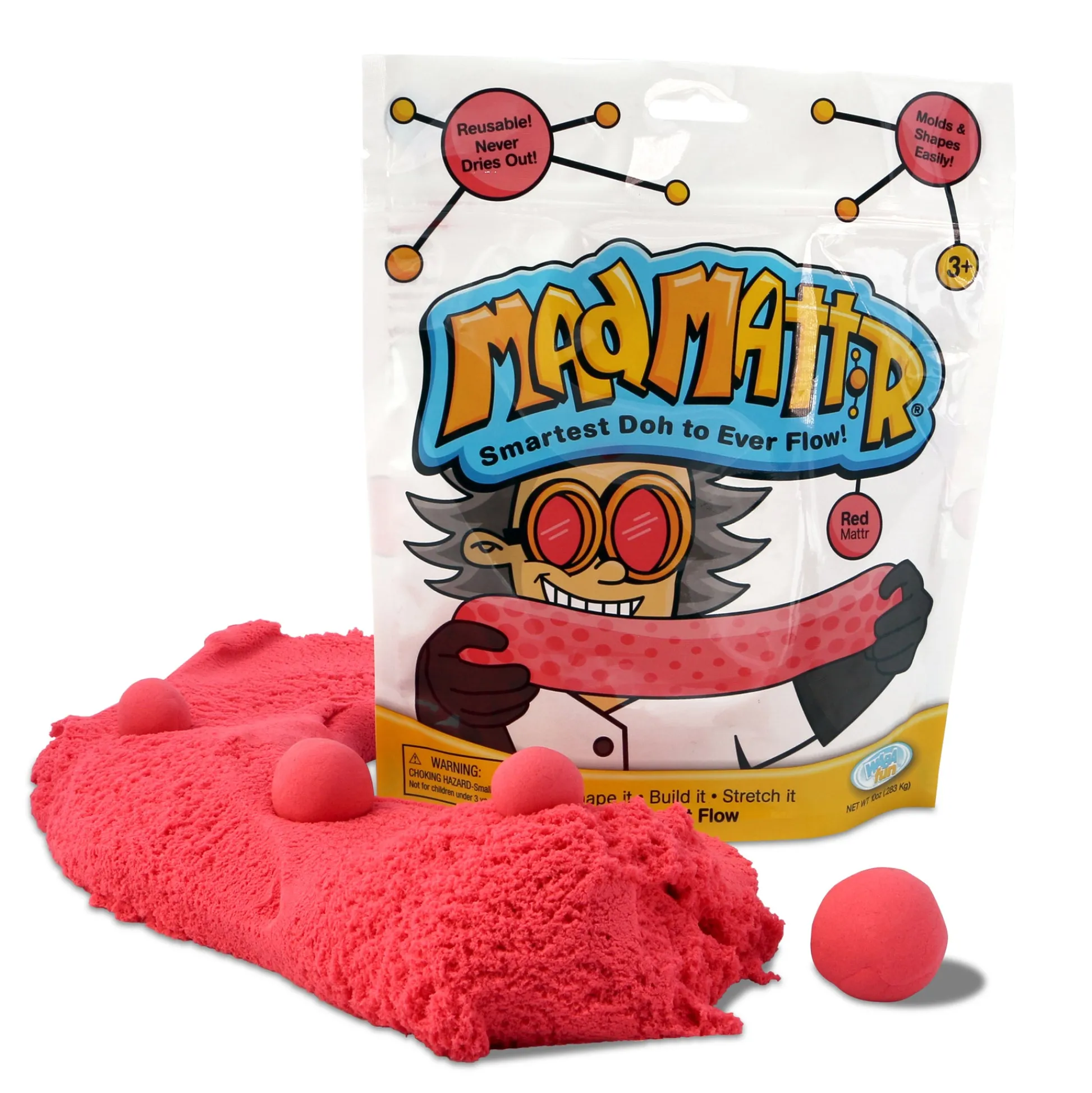 Educators Resource Relevant Play Mad Mattr Creativity Dough - Red, 20 oz Total (2 Packs)* Clay, Dough & Sand Art