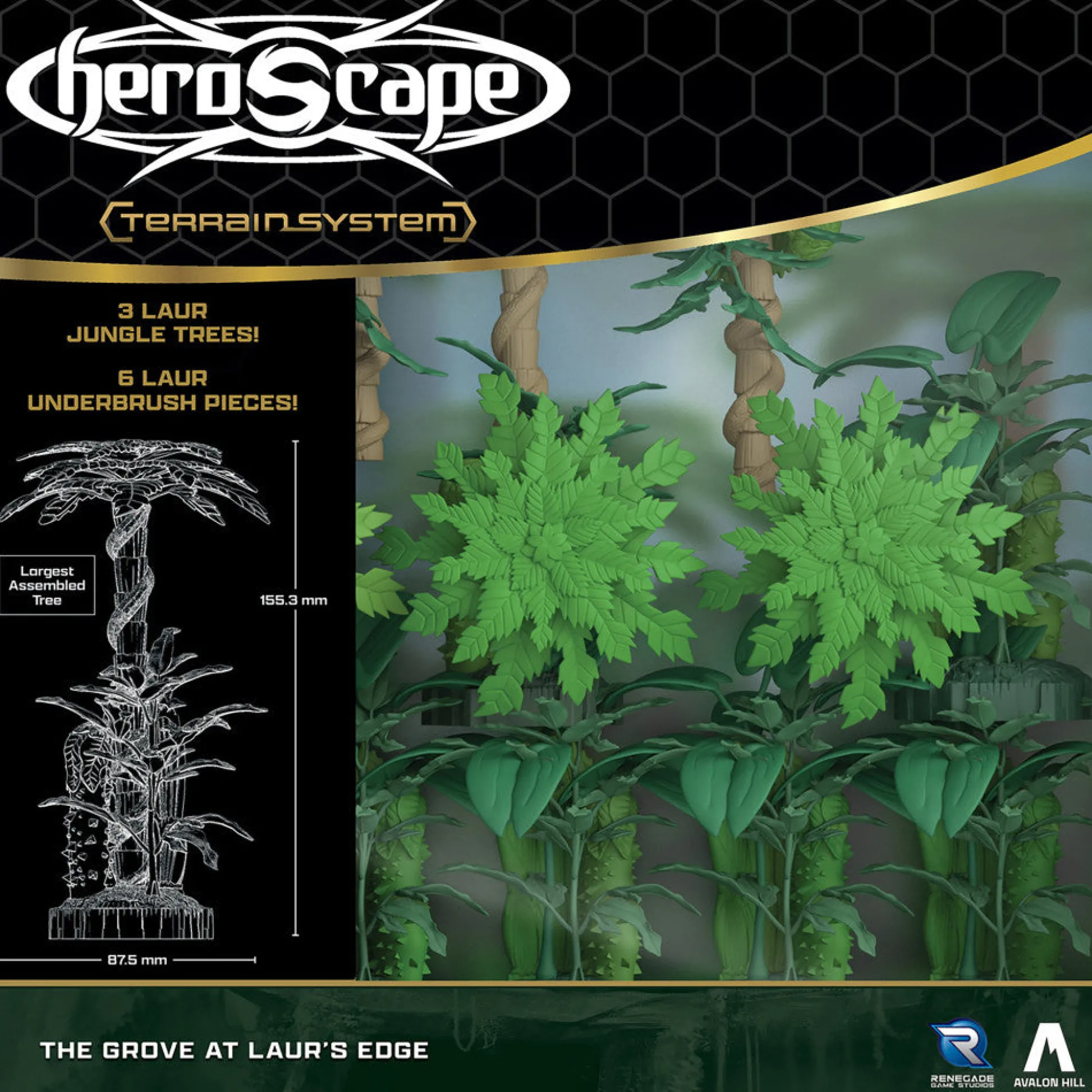 Flat River Group Renegade Game Studios: Heroscape - The Grove at Laur's Edge Terrain Expansion* Strategy Games