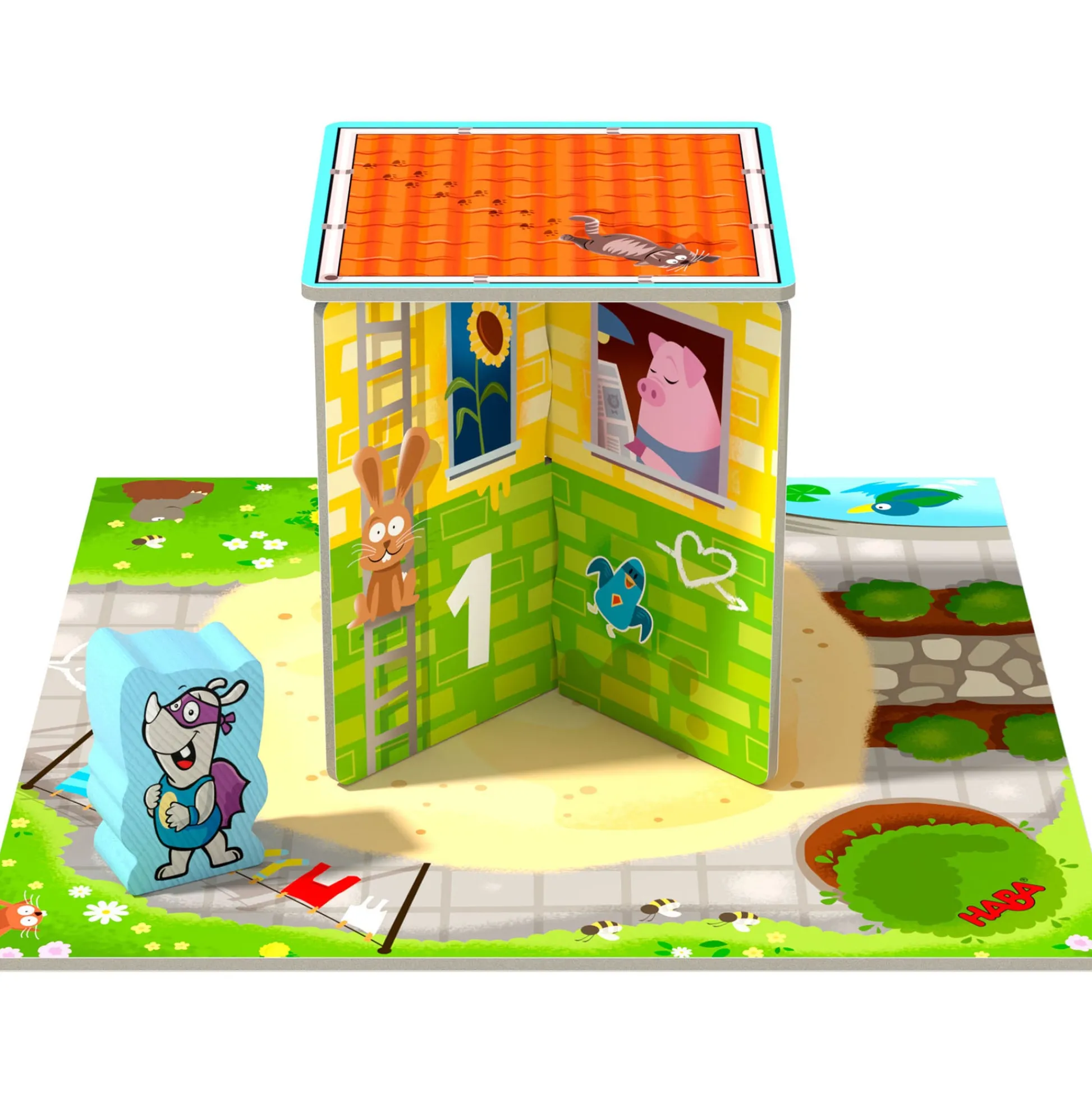 HABA USA Rhino Hero Junior My Very First Games - Cooperative Stacking Game* Preschool Education Toys & Activities