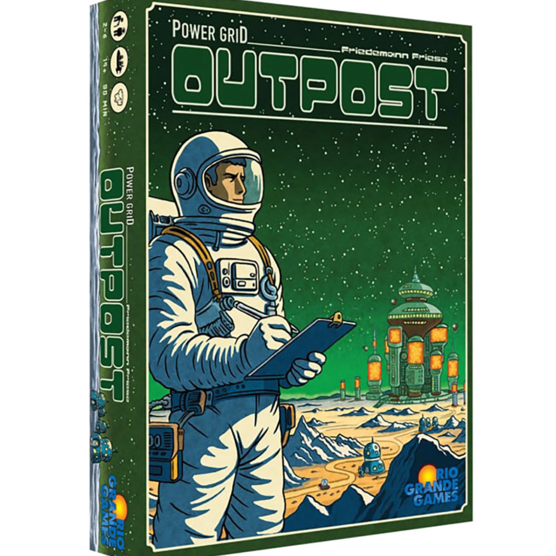 Flat River Group Rio Grande Games Power Grid Outpost: Conquer the Grid Economic Strategy Game* Strategy Games