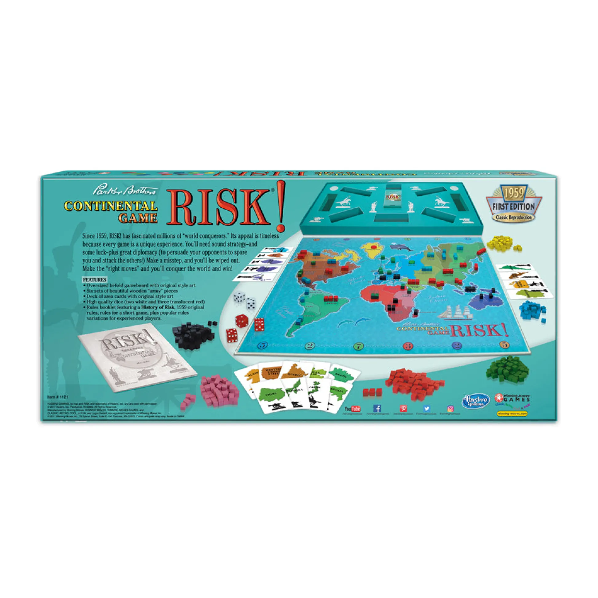 AreYouGame Risk 1959 Classic Strategy Board Game* Board Games|Role-Playing Games
