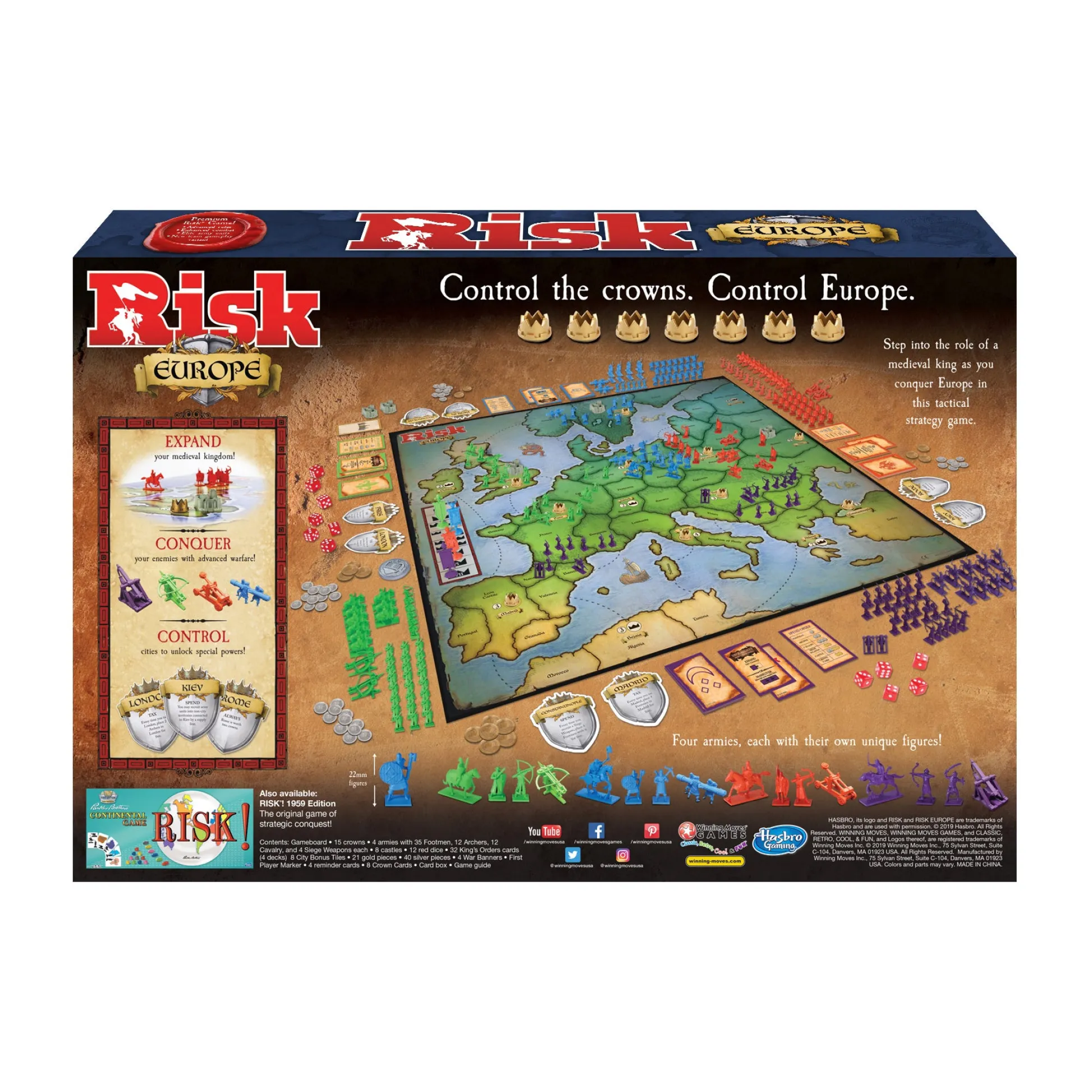AreYouGame Risk Europe Medieval Conquest Strategy Board Game* Role-Playing Games|Board Games