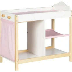 Flat River Group Roba Scarlett Doll Bed with Storage - White & Pink* Doll Houses, Furniture & Accessories|Stuffed Animals & Plush Toys