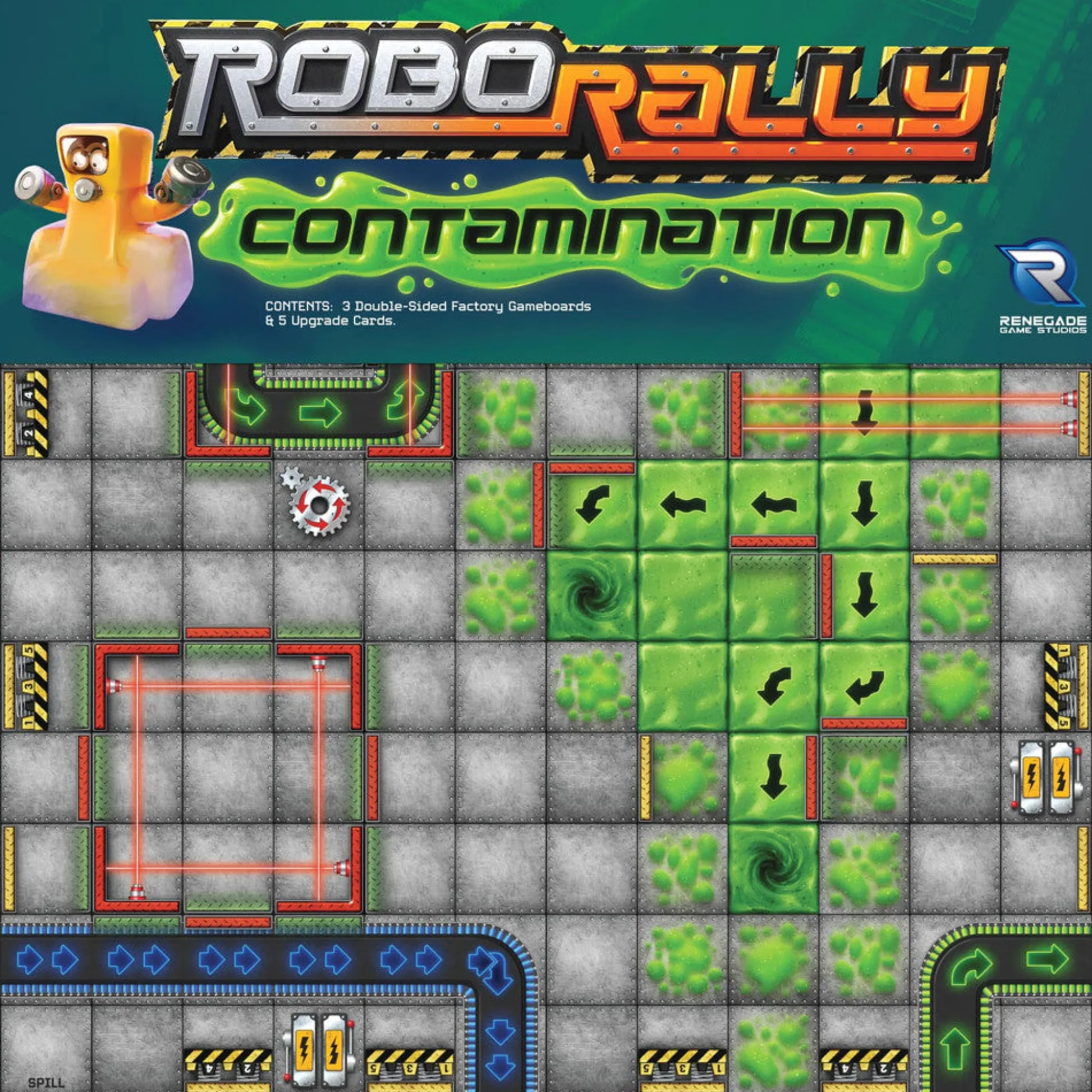 Flat River Group Robo Rally Contamination Expansion - Strategy Board Game* Role-Playing Games|Board Games