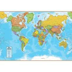 Educators Resource Round World Products Colorful World Map Jigsaw Puzzle - 500 pc* Puzzles
