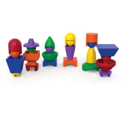 Educators Resource Roylco GEMO Stackable Emotion Dolls - Set of 6* Social & Emotional Skills|Preschool Education Toys & Activities