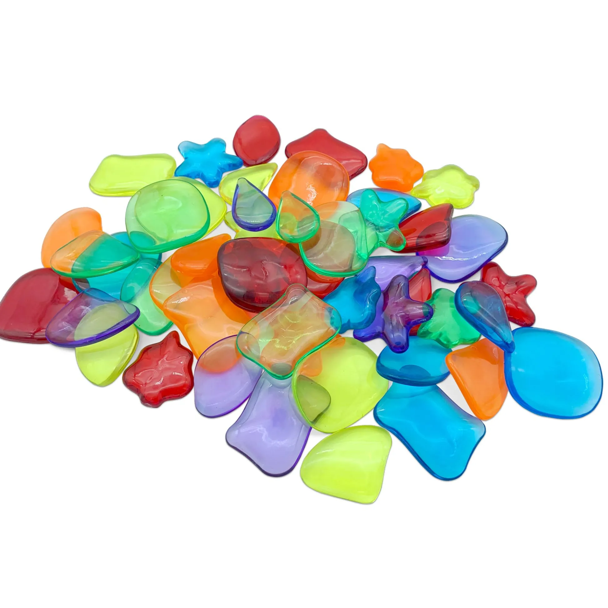 Educators Resource Roylco STEAM Light Learning Rocks - Translucent Color & Shape Play Kit* Art Toys