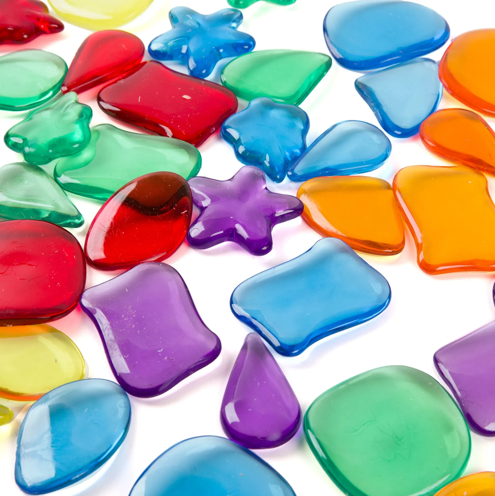 Educators Resource Roylco STEAM Light Learning Rocks - Translucent Color & Shape Play Kit* Art Toys