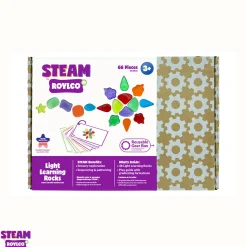 Educators Resource Roylco STEAM Light Learning Rocks - Translucent Color & Shape Play Kit* Art Toys